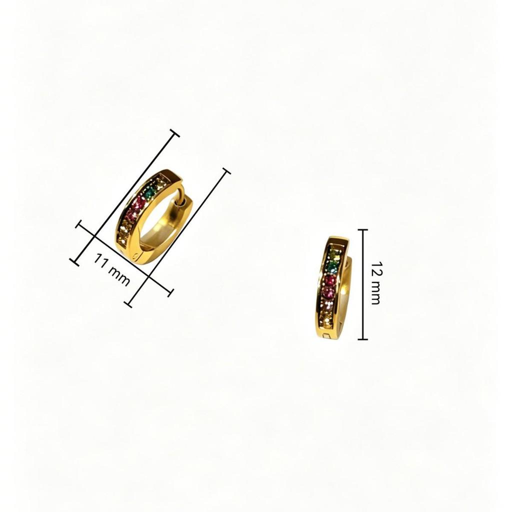 High-End Fashion Cross Earrings in 316 Stainless Steel