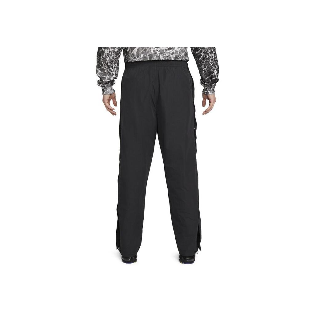 Nike Elastic Waist Drawstring Long Straight-Leg Sports Pants Men Bottoms Black DX3335-010
