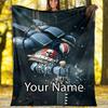 Custom Name Warhammer 40K Theme Printed Blanket - Perfect for Couch, Bed, Travel & Outdoor Use | Machine Washable, Cozy & Durable.