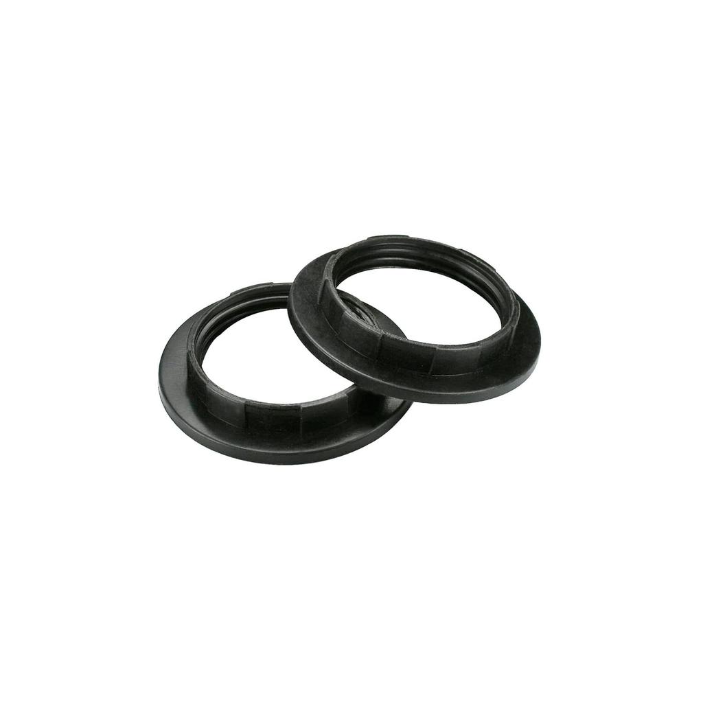 White Light Socket Shade Ring, Aluminum Lamp Retainer Rings Replacement for Glass Light Fixture Porcelain Lamp Holder, Threaded Diameter 39mm