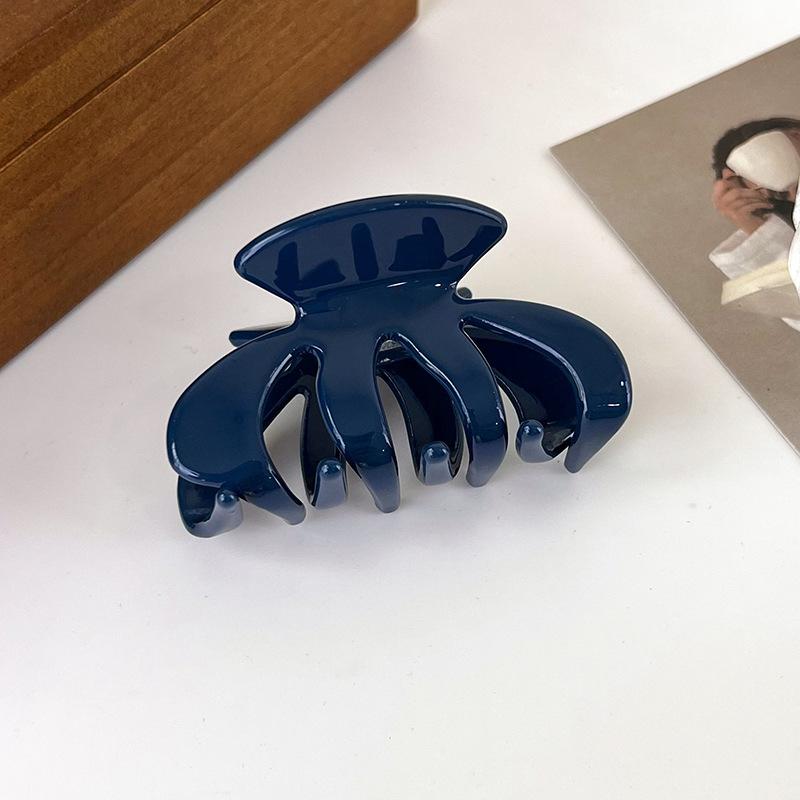 

Милая овальная заколка в виде тыквы, французская однотонная заколка для волос с подносом, заколка для волос на затылке в виде акулы, аксессуары для волос