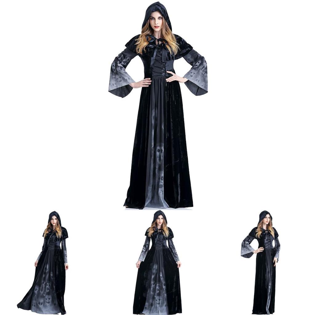 Stunning Gothic Witch Sorceress Costume For Women Featuring Exquisite Corset Style