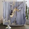 Modern Luxury Marble Shower Curtain Abstract Art Grey Gold Pattern Bathroom Home Decor Waterproof Polyester Fabric With Hooks