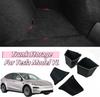 For Tesla Model YL 2026 Trunk Organizer Trunk Storage Bins with Lid Waterproof Interior Accessories for Model YL 6-Seater