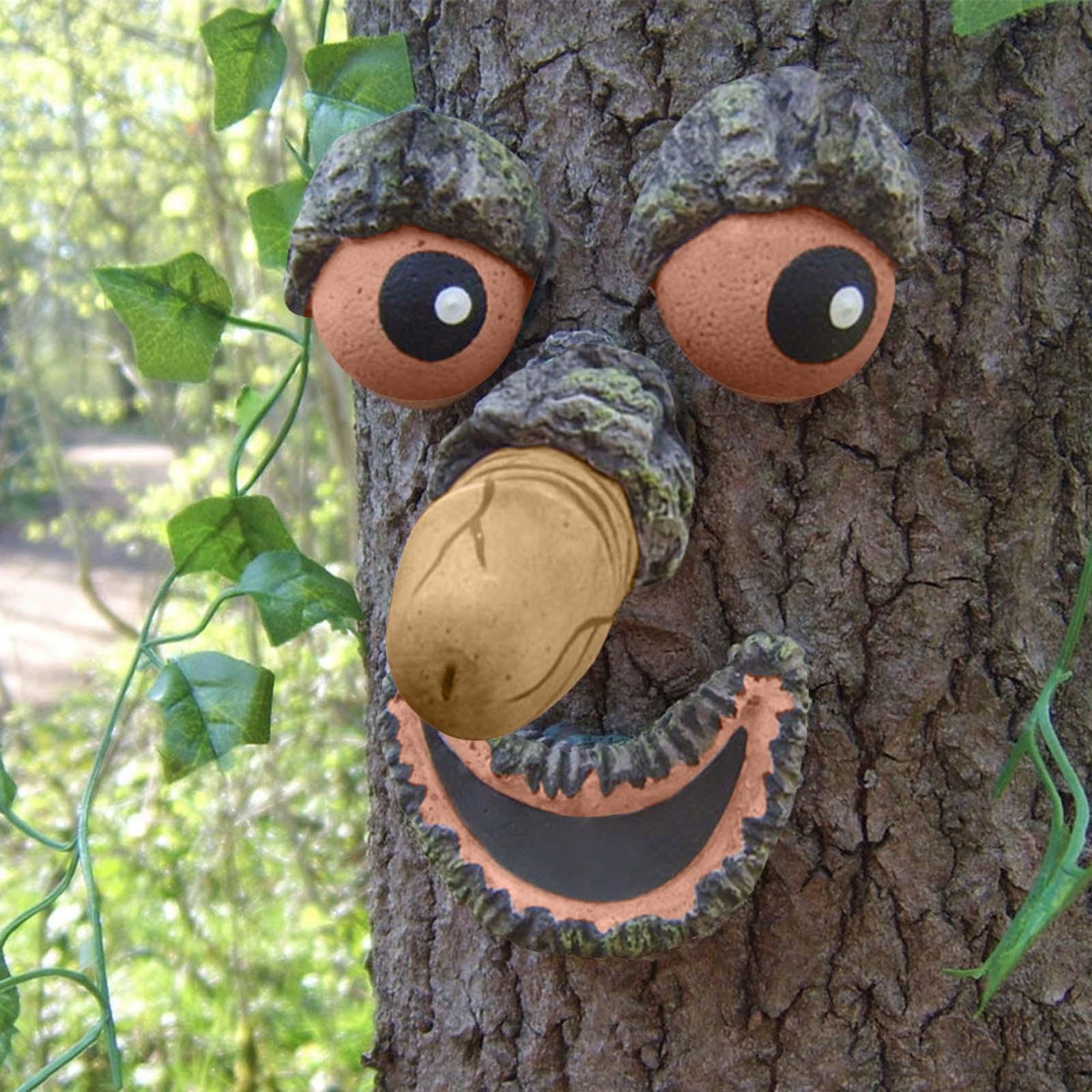 

(SU)Sayelo Bark Face Tree Monster-лицевые украшения, лицо старика, дерева, забавный креативный реквизит, художественный декор