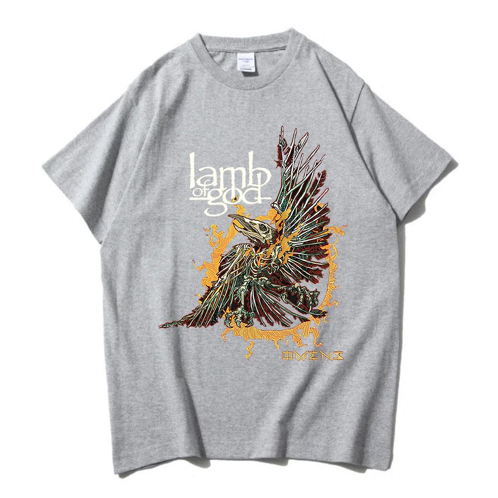 Unisex Streetwear Band Lamb of God Graphic Tshirt Heavy Unisextal Cotton Soft Tshirts for UnisexWomen Hip Hop Fashion Printing Tees