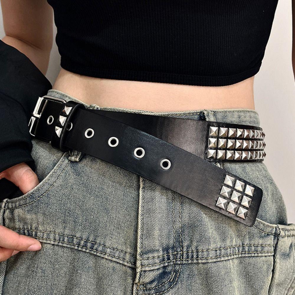 Retro Pánský Kovový Pás Y2K Klubový Rockový Styl Pás Trend Dámské Pásky Módní Dekorace