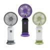 USB Rechargeable Cartoon Handheld Desktop Fan with Phone Holder & Silent High-Power Wind