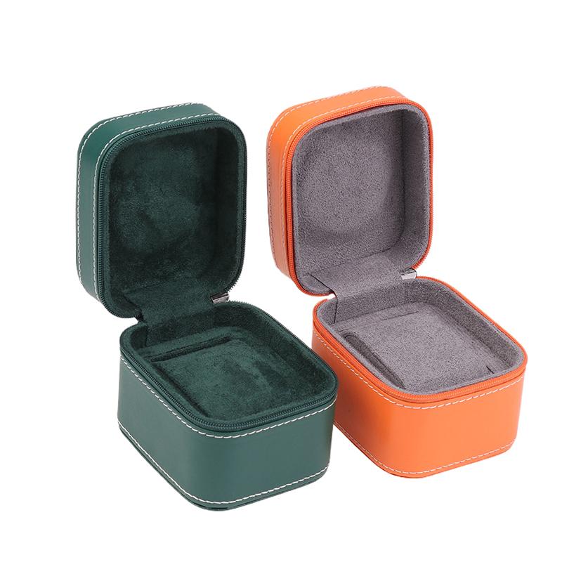 (JJ)1 Stück 2025 Neue PU Leder Auto Linie Uhrenbox Business Taschenuhr Tragbare Reißverschluss Mode Accessoire Verpackungs Aufbewahrungsbox