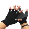 Solid Color Sun Protection Men Elastic Gloves Non-slip Mittens Nylon Gloves Half Finger Gloves