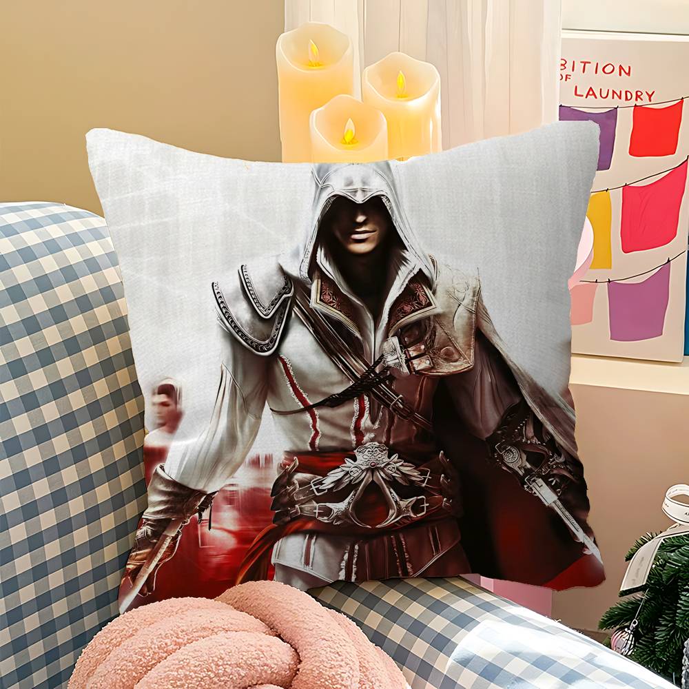 Game Classic A-Assassins Cool C-Creed Cushion Cover Polyester Sofa Cushions Decorative Throw Pillows Home Decoration Pillowcover