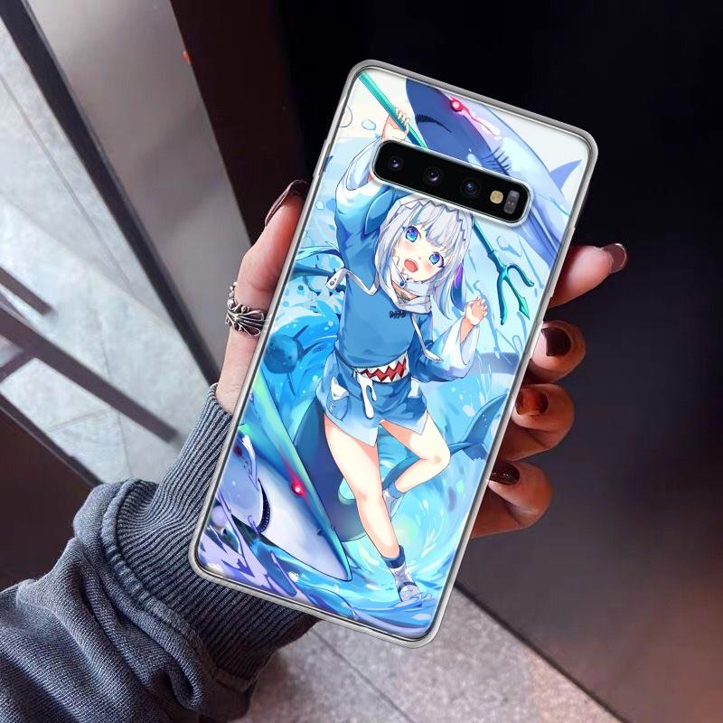 Japan Anime Hololive Gawr Gura Phone Case For Samsung Galaxy S26 S25 Edge S24 S23 Ultra S22 Plus S21 S20 FE Soft TPU Back Cover