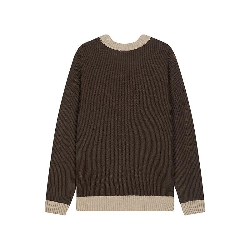 Champion Men's Color Block Crew Neck Knitted Sweater