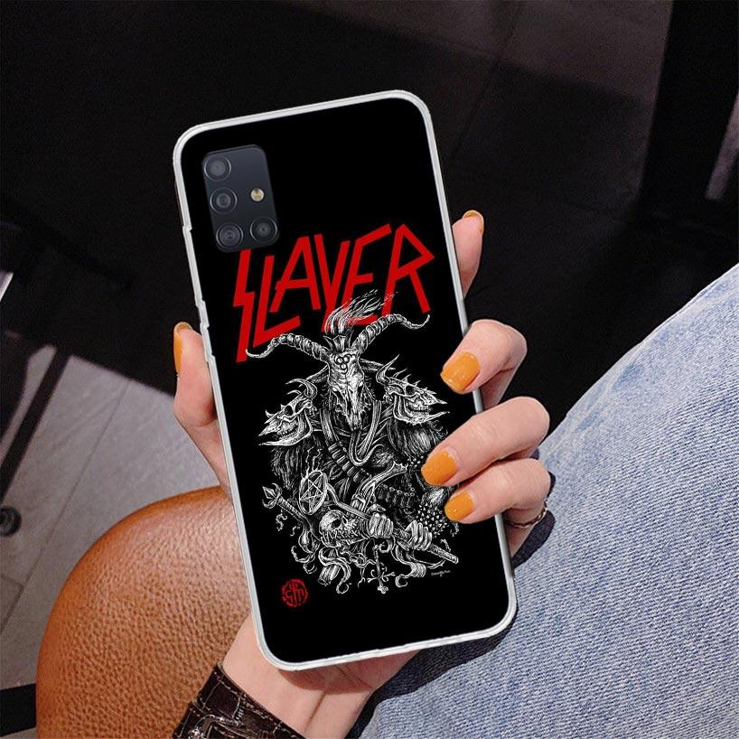 Slayer Heavy Metal Rock Band Phone Case For Samsung Galaxy A52 A32 A22 A12 A51 A31 A50S A30S A20S A10S Note 20 Ultra 10 Plus S10