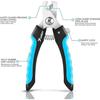 Candure Dog Nail Clippers for Dog Claw Cutting and Cat Nail Clippers- Stainless Steel Dog Grooming Nail Clippers for Ani2
