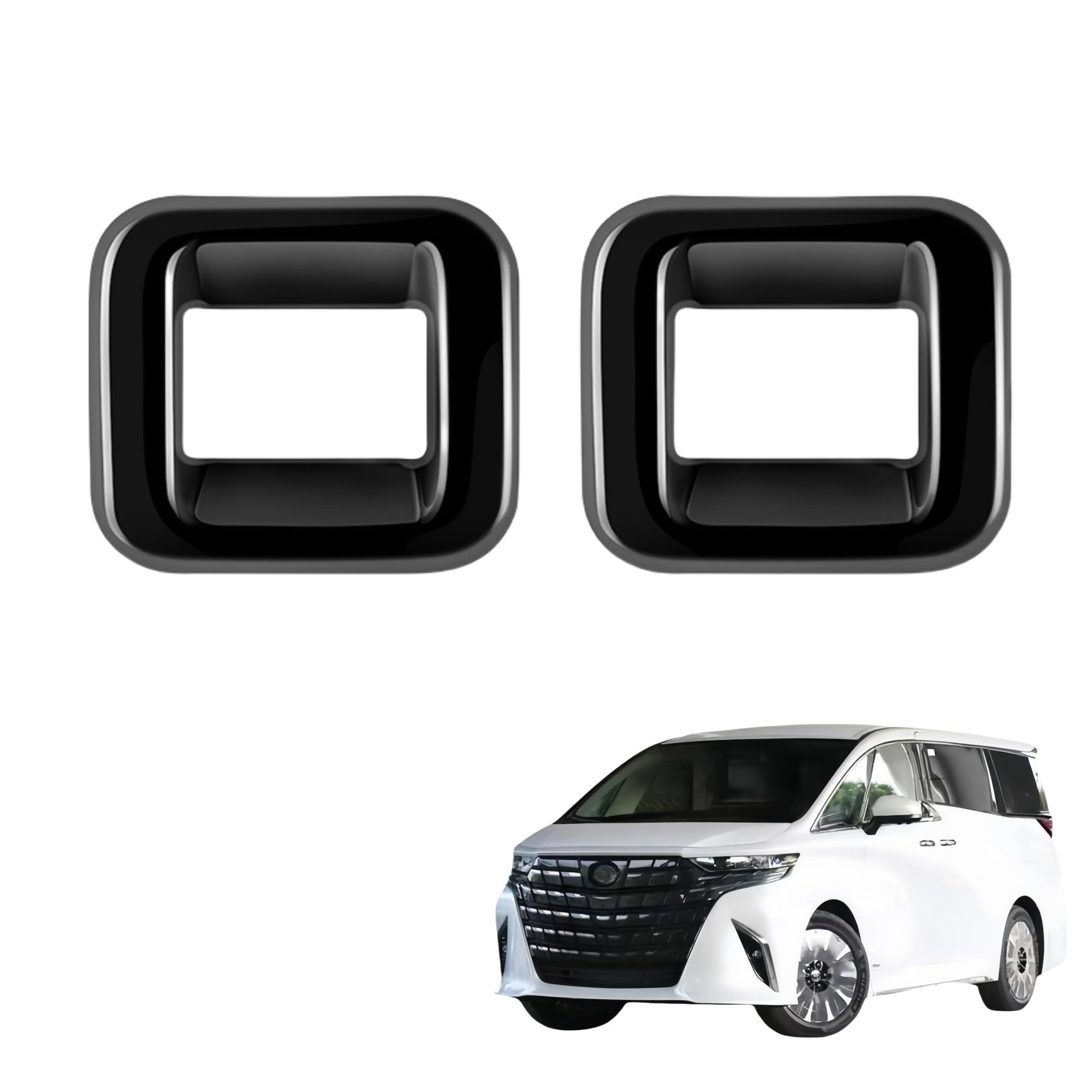 Kylorune Compatible with New Alphard/Vellfire 40 Series Accessories 3rd Row 100mm чёрный