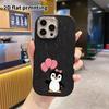 Phone Case: 2D Flat Design Suitable for iPhone 18, 17, 16, 15, 14, 13 Pro Protective Case, Couple Style, Penguin, Christmas and Halloween Gifts