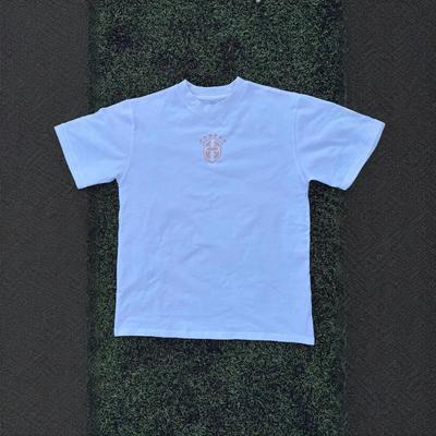 European and American Summer Embroidered Round Neck T-shirt