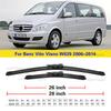 28"26" Car Windshield Windscreen Front Window Wiper Blades For Mercedes Benz Vito Viano W639 2006-2014 2013 2012 2011 2010 2009