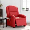 Vidaxl Foldable Massage Armchair, Electric, Red, Eco-leather