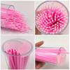 100Pcs/set Microbrush Applicators And Microfiber Wands | Designed for Eyelash Extensions, Nail Art, And Makeup Application