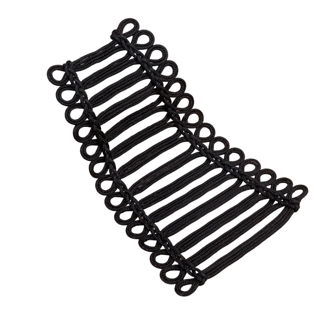 

Trapezoidal Costume Decorative Applique Baroque Sew on Patch Uniform Knot Button Vintage Clothes style12
