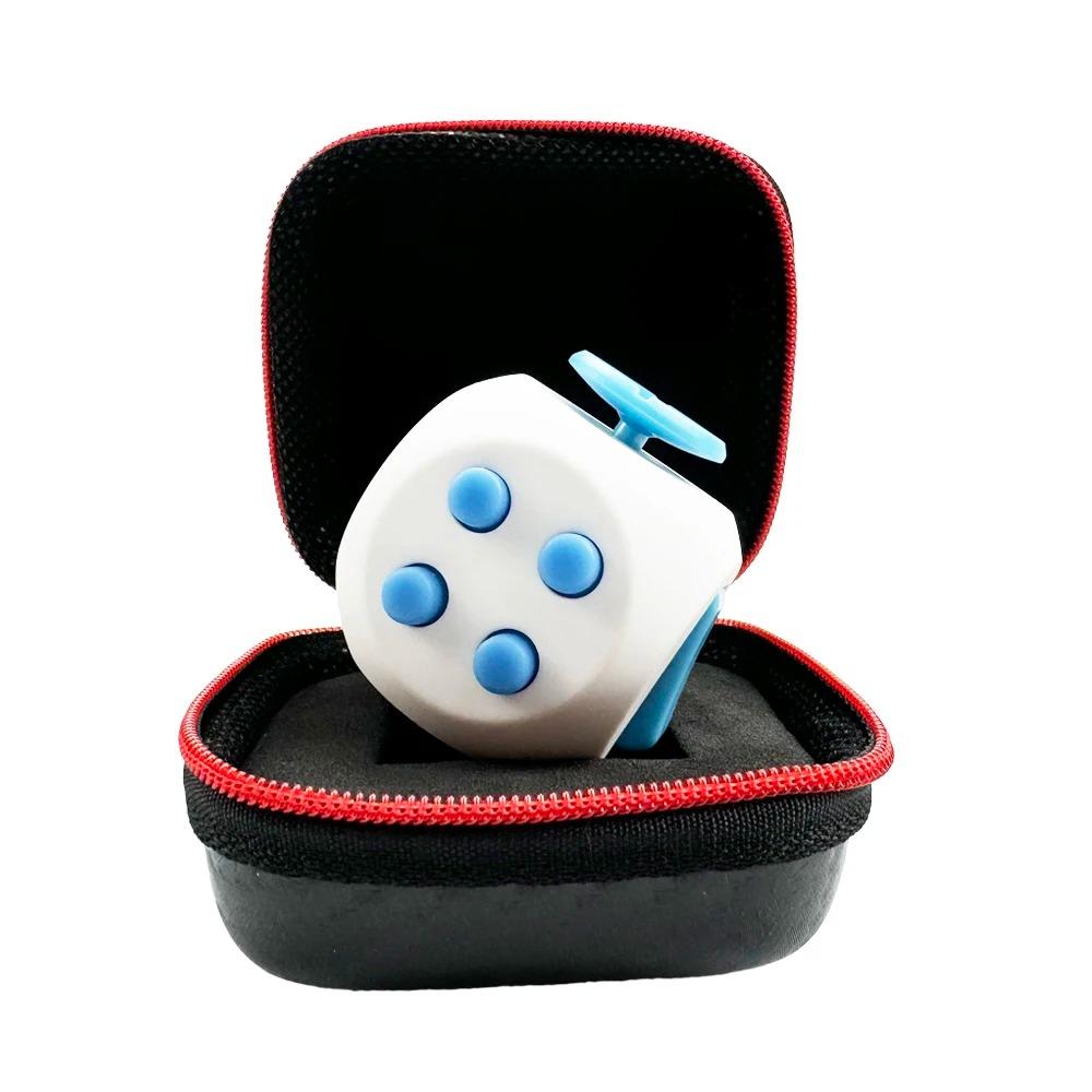 Fidget Cube EDC Jucării Antistres pentru Reducerea Anxietății Jucărie Senzorială Antistres Cub Fidget pentru Copii Adulți Autism ADHD Concentrare 12 Fețe