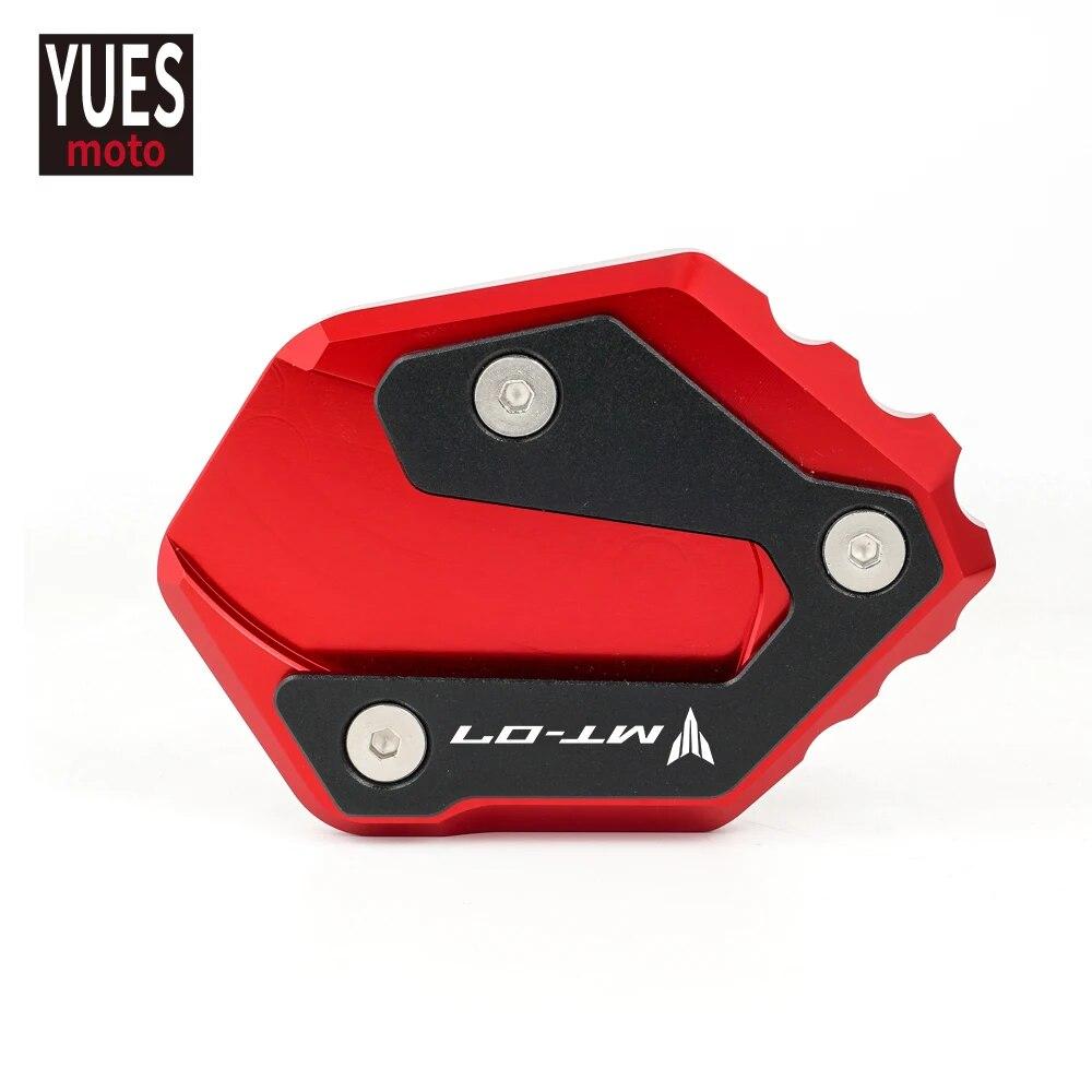 Motorcycle Accessories Kickstand Side Stand Extension Enlarge Plate Pad For Yamaha MT07 MT 07 MT-07 2014-2022