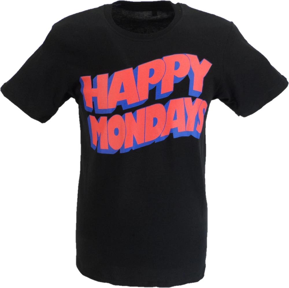 Unisexs Official Licensed Happy Monday Black Logo T Shirt S
