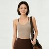 Yoga Vest Women Wear Inside and Outside, Beautiful Back Cross Belt Sports Bra, Shockproof Gathering Fitness Underwear Bra