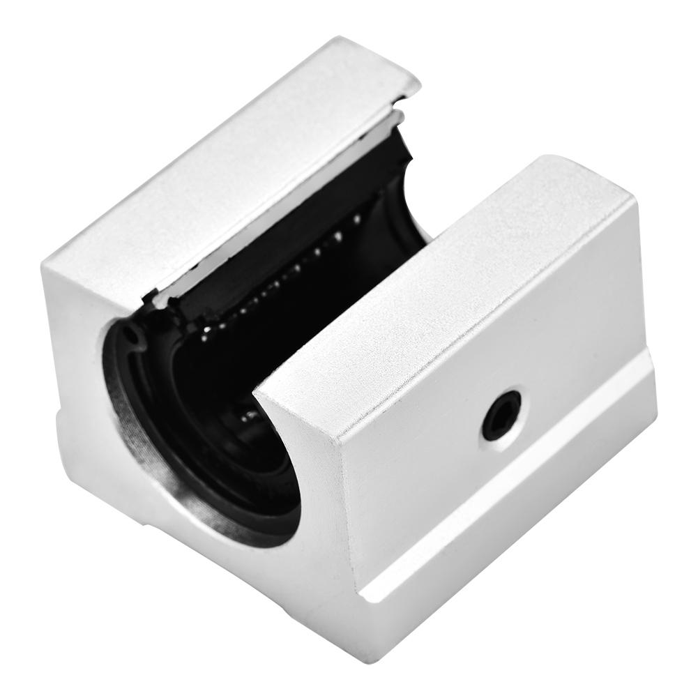 4Pcs SBR16UU 16mm Aluminum Bearing Block Slide Bushing with Open Linear Slide for CNC, with   Plating for  , Strong  Capacity