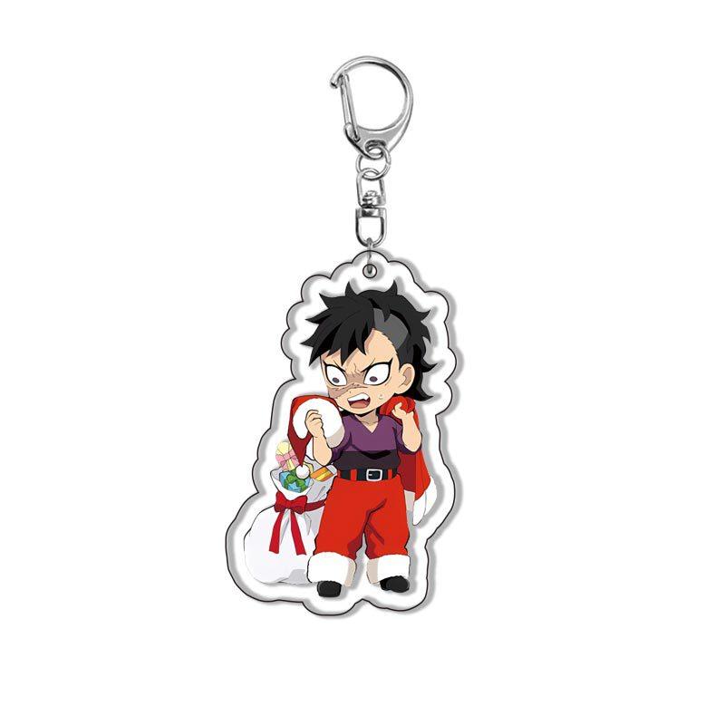 Demon Slayer Kimetsu no Yaiba Tanjiro Nezuko Acryl Schlüsselanhänger Anhänger Anime Merchandise Grenzüberschreitend Sofort lieferbar 55mm gray