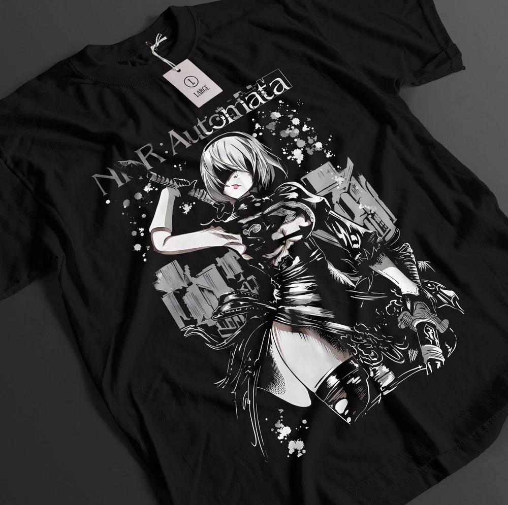 Nier Automata Shirt YoRHa 2B Tshirt 9S TShirt A2 Top Eve Nines Adam Anime Tee S