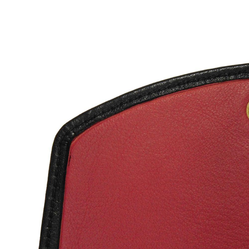 Used 10656 Trifold Wallet 7942, Old Style, Smooth Calfskin, Vintage, Old Red, Two-Tone CD Logo, Black, Unisex from