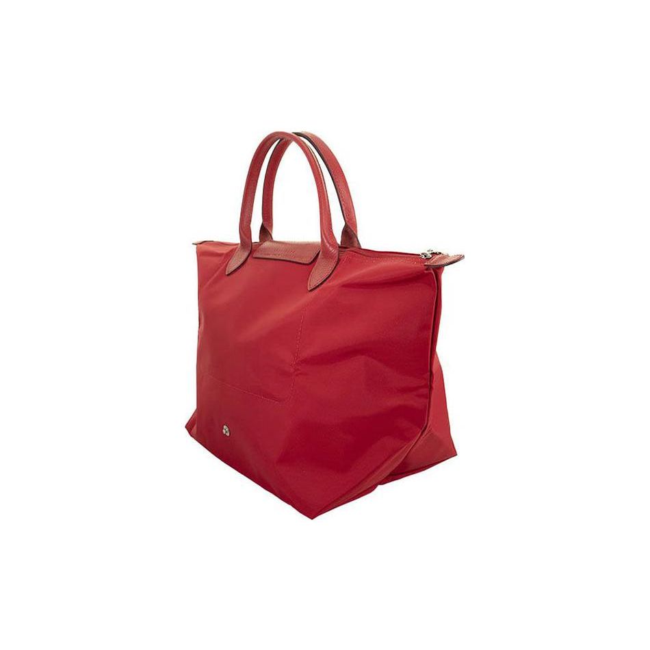 Longchamp Embroidered Logo Snap Zipper Closure Nylon Dumpling Tote Bag Women Tote Bags 1623619P47