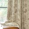 1PC LOZUJOJU French Retro Blackout Curtains with Butterfly Floral Print Curtains Thick Curtains for Bedroom Living Room Window for Home Decor