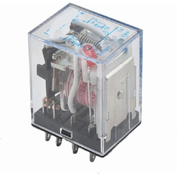 IEC255 MY2N-J Intermediate Relay 12V 24V Eight-pin MY2N-GS Normally Open and Normally Closed(DC12V with Light)