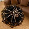 1PC spider web mandala Umbrella-9-Rib Reinforced, Automatic Open, Lightweight & Durable, Cute Fashion Accessory for Outdoor-P0702