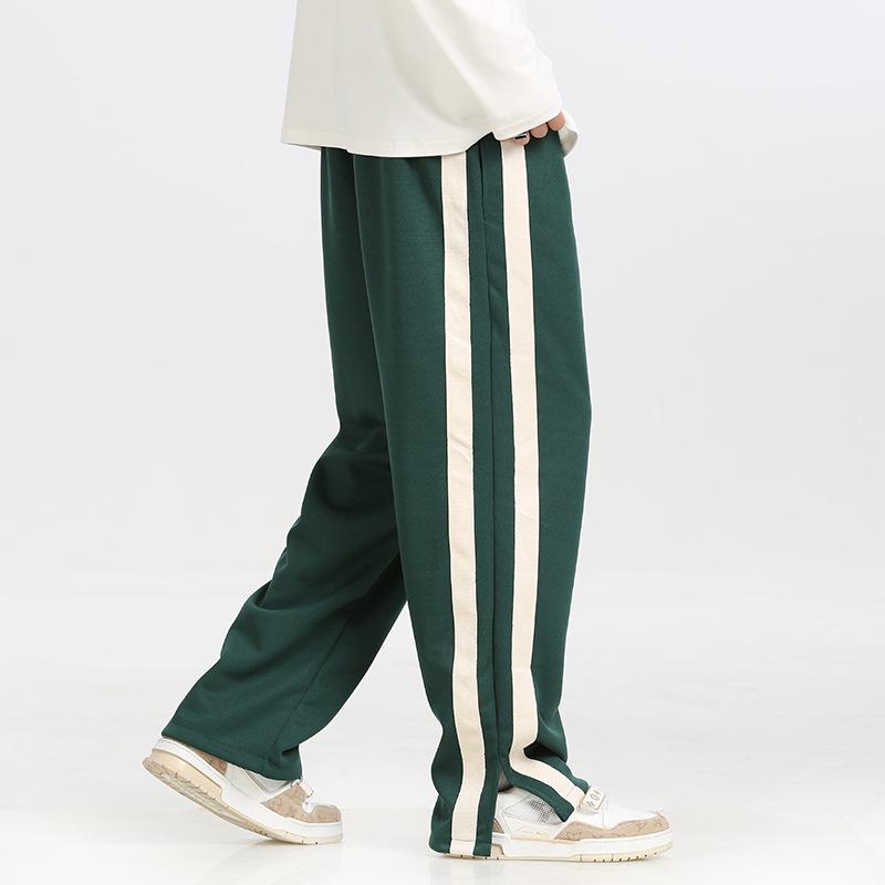Pantaloni da uomo alla moda a vestibilità larga: Pantaloni della tuta casual dritti versatili taglia EU 25 Primavera/Autunno