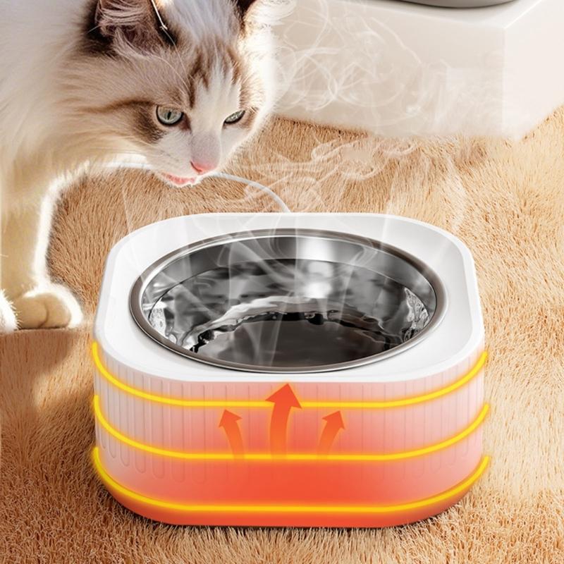 Beheizte Haustier-Wasserschale für Tiere im Freien Hält konstante 50°F (ca. 10°C) Ideal für Katzen, Hunde, Kaninchen und Vögel bei kaltem Wetter