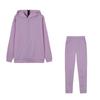Europäisches & Amerikanisches Mode Damen Locker Buchstaben Druck Reißverschluss Sweatshirt & Hose Set