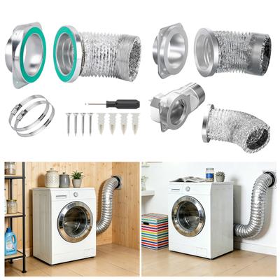 1 Set Uitlaatconnector Metalen Behuizing Magnetische Droger Ventilatie Connector Kit Eenvoudig Schoon te Maken Luchtdichte Uitlaatverbinding