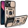 Per Custodia iPhone 13 Cover iPhone 14 Pro Custodia iPhone 13 Pro MAX Supporto ad Anello Magnetico Custodia Corazzata per Telefono Copertura Posteriore con Protezione Scorrevole per Fotocamera