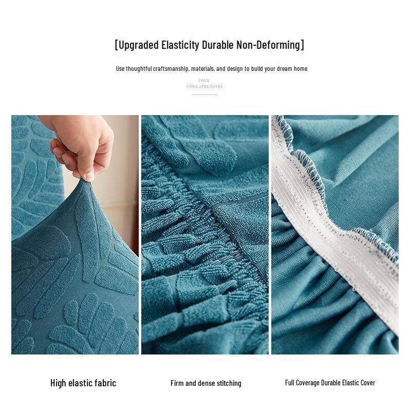 Sada elastických zesílených potahů na jídelní židli a stoličku