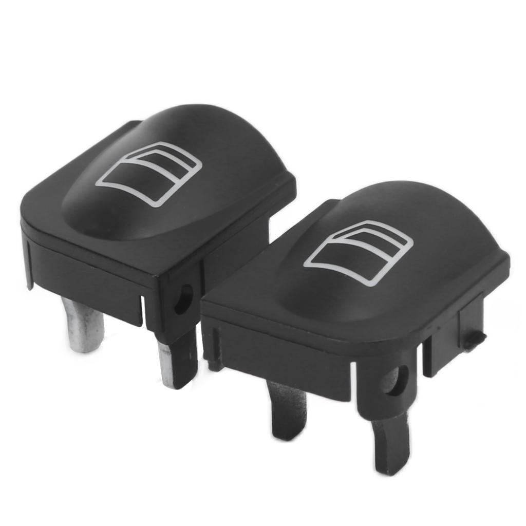1 Pair Window Switch Button Covers Caps 2038200110 Replacement for MercedesBenz CClass W203 C230