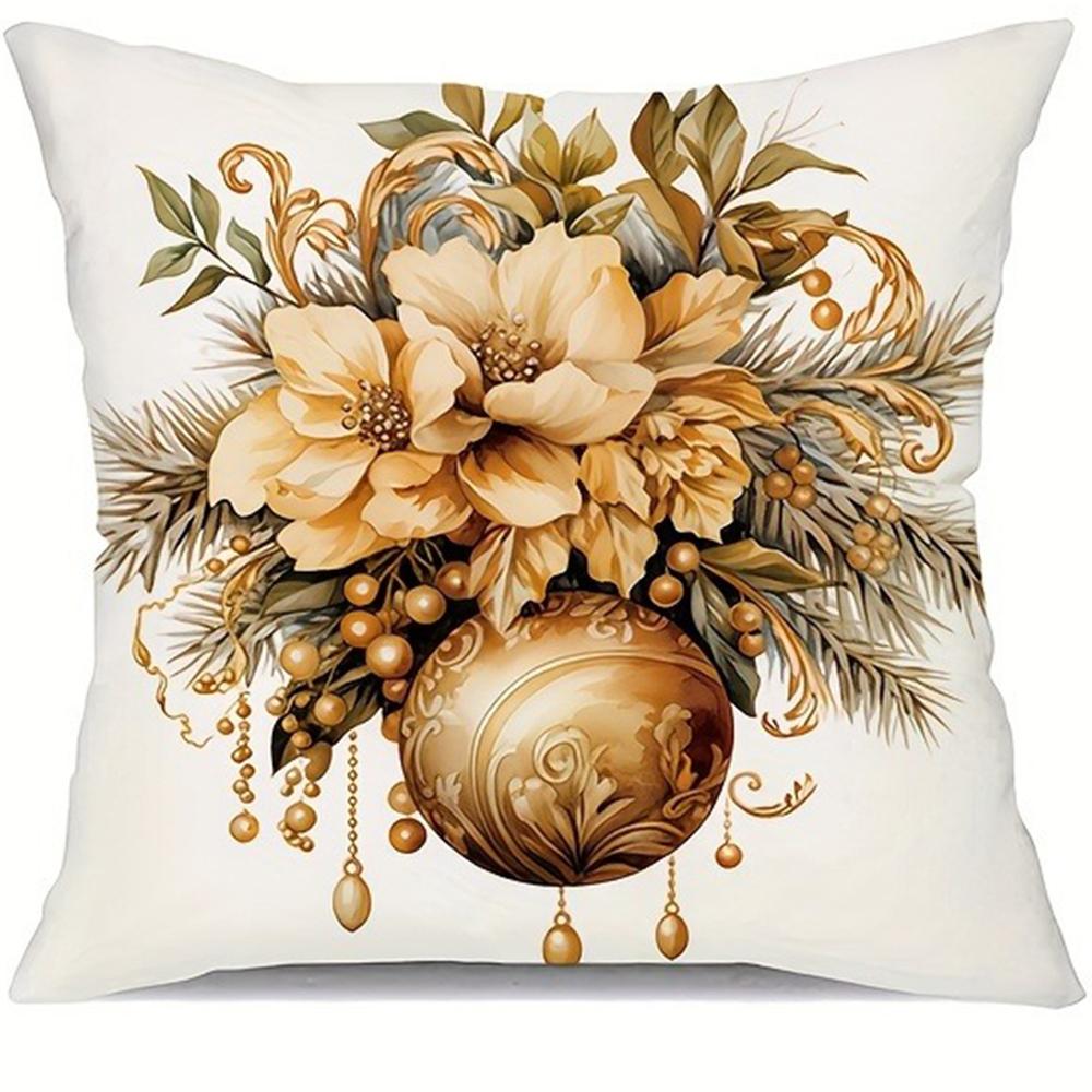 

Наволочка с рождественской тематикой, наволочка со снеговиком и Санта-Клаусом, подходит для дома, гостиной, дивана, наволочка для подушки, подарок другу 45x45cm