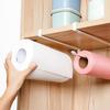 Kitchen Paper Towel Hanger Holder Under Cabinet Roll Rack Space Save Organizer