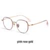 Bestfen BW87010 Ultralight Polygonal Titanium Eyeglass Frame for High Power Myopia