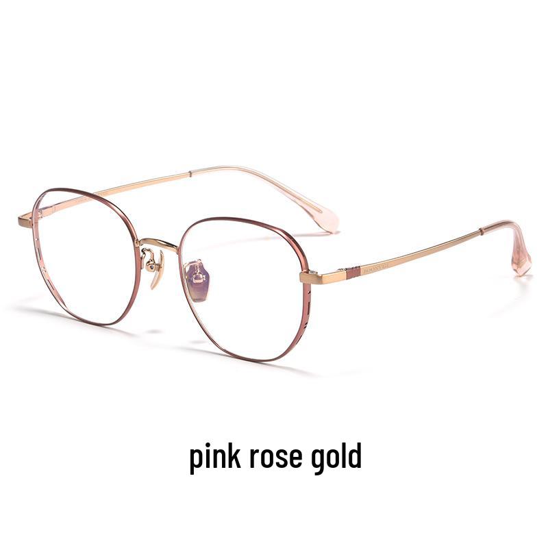 Bestfen BW87010 Ultralight Polygonal Titanium Eyeglass Frame for High Power Myopia