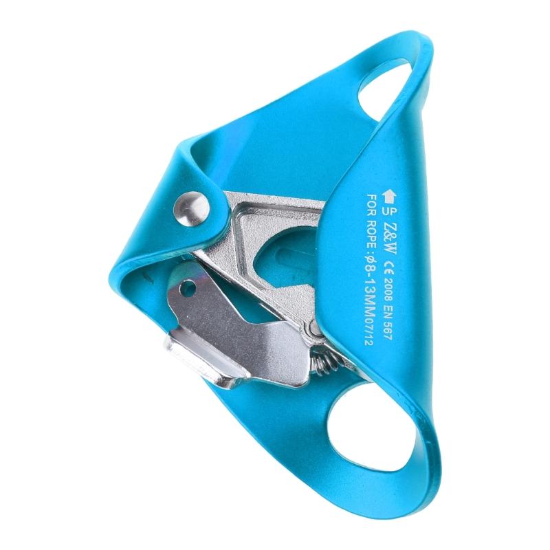 Скалолазание Нагрудный зажим для подъема по веревке Брюшной зажим Зажим для веревки Снаряжение для скалолазания Прочный синий